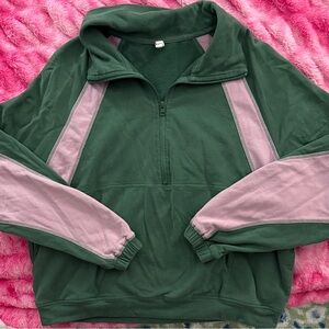 Wishlist Green and Pink Sweatshirt